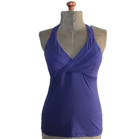 Lululemon Luxtreme Deep Breath Blue Purple Tank 8 - Picture 2 of 5